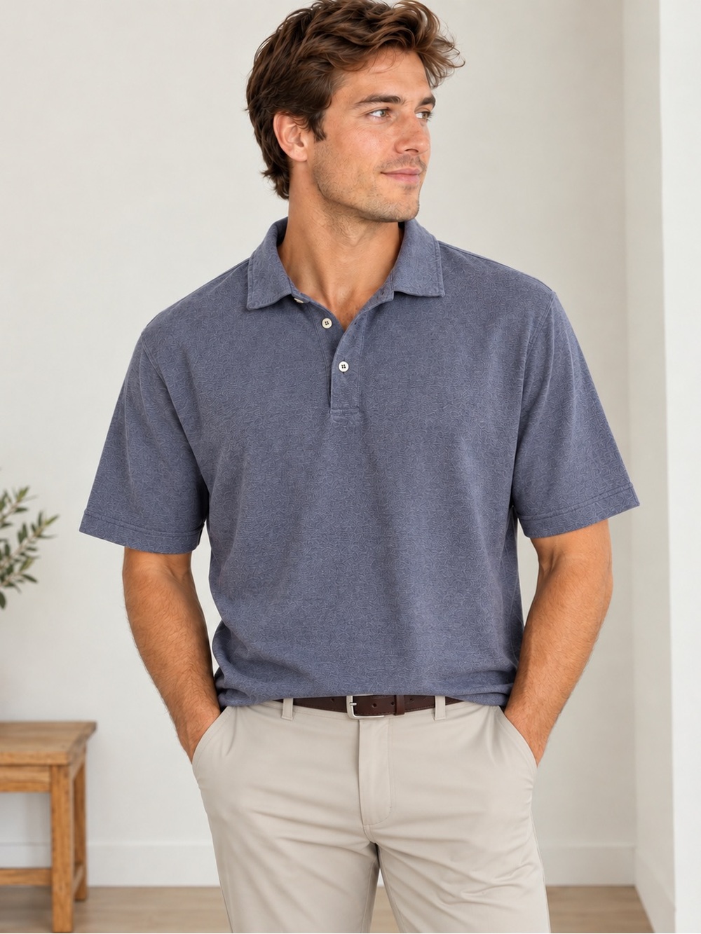 FootJoy FJ Men’s XL Golf Polo Shirt Purple Blue Short Sleeve